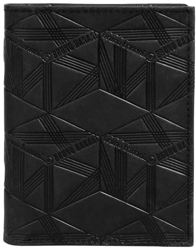 bruno banani kleine Geldbörse im Hochformat Echt Leder Herren | Kompakte Geldbörse, Druckknopfverschluss, 15 Fächer, Elegantes Portemonnaie | 022117
