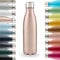 Blumtal Trinkflasche 500 ml Edelstahl - auslaufsichere Isolierflasche - BPA-freie Trinkflasche kalt & warm - doppelwandige Insulated Bottle - rostbeständige Isolierflasche Metall Rosa