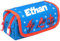 Marvel Personalised Pencil Case, Black PersonalisedSchool Pencil Case for Boys, 2 Large Compartments Stationery Pouch (Blue)