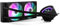 NOX XTREME PRODUCTS X-240 LCD BLACK - Refrigeración líquida ARGB con pantalla LCD personalizable, Intel y AMD, 2 ventiladores 120mm control PWM, bomba base de cobre, radiador doble aluminio, negro