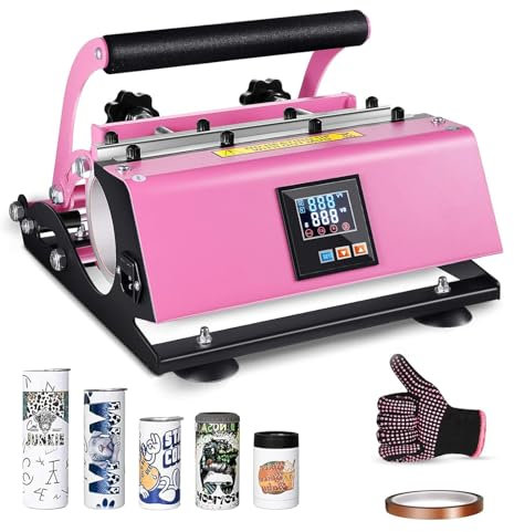 Naturalpowev Tumbler Heat Press Machine, Auto Heat Press with Pressure Setting, Temperature & Timer Setting, Mug Press for 11-30oz Coffee/Ceramic Mugs, Sublimation Mug Projects