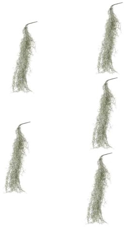 Alipis 5pcs Gentle and Comfortable Dried Moss Decor Artificial Moss Fake Plants Prop for Decoration