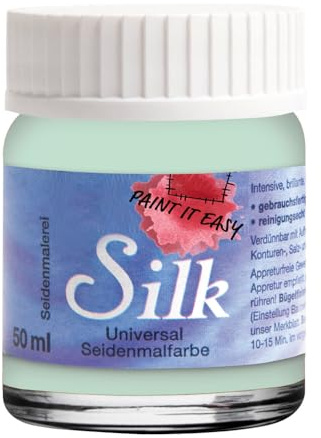 CREATIV DISCOUNT NEU PAINT IT EASY Bügelfarbe/Seidenmalfarbe, 50 ml, Mint