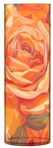 Vase à fleurs orange rose incassable vase décoratif moderne vase en plastique pour bureau, maison, réunion