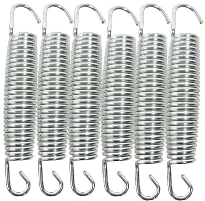 BEITESI Sprungfedern Trampolin Trampolin Federn Federersatzfeder Trampolinzubehör Trampolin Schrauben Set 5.5inches /140mm Spulendurchmesser: 3mm(6pack)