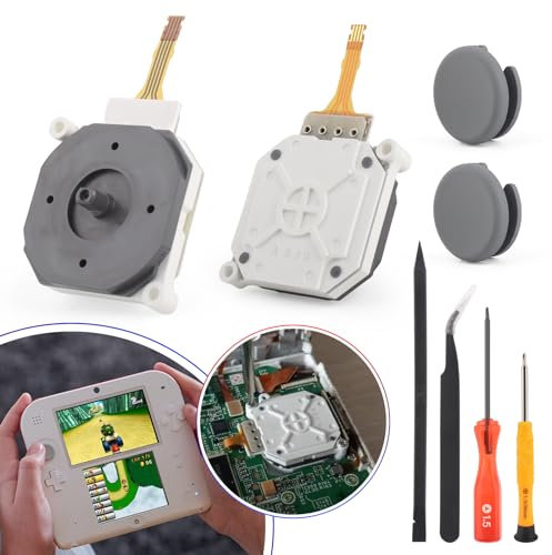 RongZy 2 Stück Analog Joystick für Nintendo 2DS/3DS Ersatz und Reparatur Werkzeuge Kit 3D Joystick Ersatz für Nintendo 3DSLL/XL Kontroller