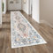 Homcomodar Boho Teppich Läufer Flur 80x300cm rutschfest Küche Läufer Teppiche Waschbar Flur Teppich Läufer für Küche Schlafzimmer Eingang Waschküche(Blau)