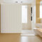 Icegrey Tenda da doccia Magnetica Pieghevole impermeabile con Ganci, Antispruzzo, Tende da Doccia in Poliestere Linoa Fisarmonica per Bagno, Beige, 180x200cm