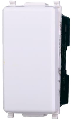 1 MODULO INTERRUTTORE 16A, BIANCO, COMPATIBILE CON VIMAR PLANA, MODULI E FRUTTI 100% COMPATIBILI, MATERIALI DI ALTA QUALITA'