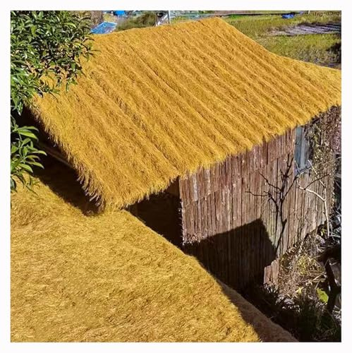 Toit de Chaume Artificiel Mexicain, Toit D'herbe De Chaume Synthétique, Ignifuge, Résistant au Vieillissement, pour Clôture de Jardin de Fête de Cabane de Bar Tiki, Hut Patio Pool Beach (Size:0.5x20m)