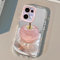 Galful Case for iPhone 15 Plus TPU Silicone Case Apple Pattern Crystal Anti-Yellow Clear Protective Case Shockproof Anti-Scratch Military Protection Cover-Pink 2