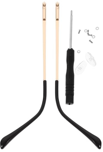 LABRIMP Metal Eyeglasses Arms Replacement Lightweight Glasses Legs with Spring Hinge for Frame Repair Comfortable Fit for Sunglasses and Eyeglasses