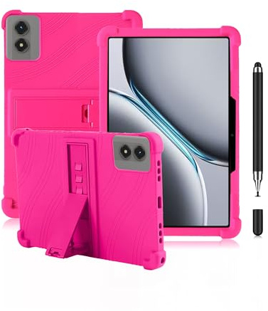 Für TABWEE T50 Tablet-Hülle 11 Zoll – Rosae stoßfeste Silikonhülle mit verstellbarem Ständer + Bonus-Stylus-Stift, Rutschfester Rundumschutz