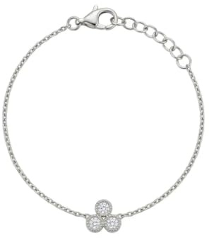 Suzan Gold Drei Zirkonia Armband Rund 925 Sterling Silber Damen vergoldet filigran elegant minimalistisch Armband nickelfrei Geschenk Damenarmband