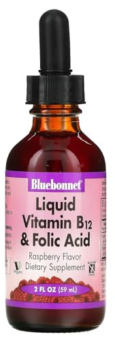BlueBonnet Nutrition Liquid Vitamin B12 & Folic Acid, 2 fl oz