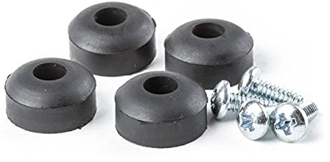 Dunlop ECB151 Rubber Feet with Screws, 4/Bag