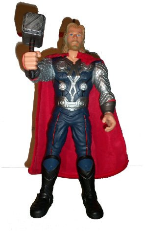Marvel Avengers - Figura de acción coleccionista de Thor Hammer de la película de cómic, 15 pulgadas
