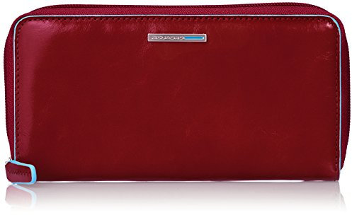 Piquadro PD3229B2/R Blue Square Portafoglio, Rosso, 18 cm