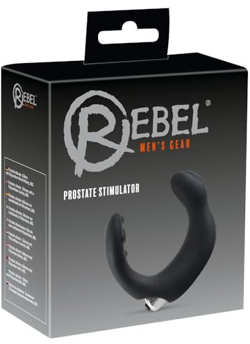 Rebel Prostata Stimulator - softer Analvibrator für Männer, Prostata-Vibrator für Anfänger und Profis, anales Massagegerät, schwarz