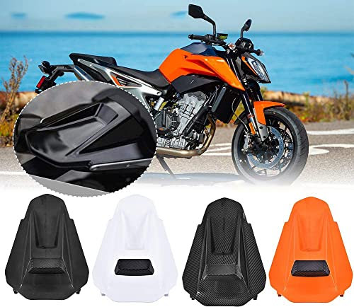 Motorrad Hinten Soziusabdeckung Beifahrersitz Verkleidung Heckabdeckung Rücksitzbezug Kompatibel mit DUKE790 790 DUKE 2018 2019 2020 2021 2022 2023 2024 Sozius Solo Verkleidung, Weiß