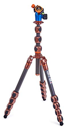 3 Legged Thing Albert Kit 2.0 Carbon Fiber Compact Travel Tripod System with AirHed Pro Ballhead - Earth Bronze (ALBERTKIT2)