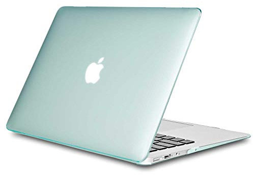 TECOOL Cover compatibile con vecchio MacBook Air 13 Pollici 2010-2017 (A1466 1369), Custodia Rigida Protettiva Sottile in Plastica Superficie Liscia, Cristallo Verde Menta