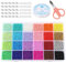 24000 Stück Perlen zum Auffädeln Erwachsene, 24 Farben Armband Perlen Set, Kleine Perlen für Armbänder Set Pastell, Beads for Bracelets, 2mm Glasperlen für Armbänder, Schmuck Selber Machen Set