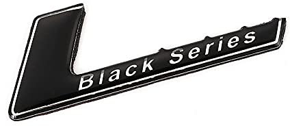WWFAN Auto Aufkleber Emblem Abzeichen Abziehbilder Schwarzer Serie Logo Aufkleber for Mercedes SLS AMG W204 W203 W207 W211 W219 C63 C63 Auto-Styling. (Color Name : Black)