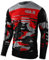 MTB Trikot,Herren Langarm MountainbikeShirt,Motocross-Shirt Langarm | MX MTB Mountainbike (Red,5XL)