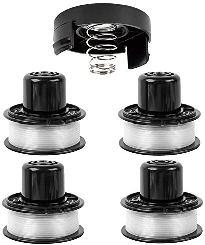 A6226 Bobine de fil compatible avec Black et Decker ST4400 ST4500 ST5000 GL250 GL310 GL360 GL360SB, bobine fil coupe bordure pour black et decker a6226 gl360 longue 6m, diamètre 1,6mm (4 + 1pcs)