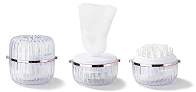 QKEPCY Kopfmassage Bürsten Set Transparente Massagebürste Haarpflege Kamm Kopfhaut Stimulator Wellness Zubehör