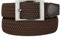 Bluecton Übergröße Gürtel Stretch Elastischer Flechtgürtel Geflochtener Herren Damen Groß und hoch Business Braun Schnalle Größe 150cm