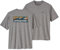 Patagonia Herren M's Cap Cool Daily Graphic Shirt-Waters Tops, Boardshort Logo Abalone Blue: Feather Grey, L