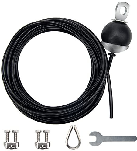 Anglekai Fitness Pulley Cable 275 Inch, Adjustable Home Gym Cable Pulley System Replacement Fitness Cable for Pulley Machine Accessories, Thick 5mm Heavy Duty Pulley Cable for Home Gym (275inches)