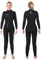 Owntop 5mm Neoprenanzüge für Frauen - Erwachsenen Neopren Taucheranzug, Ganzkörper Wet Suit mit Vorderem Reißverschluss, Ultra Warme Flexible für Kaltes Wasser Tauchen Surfen, Damen Schwarz 3XL