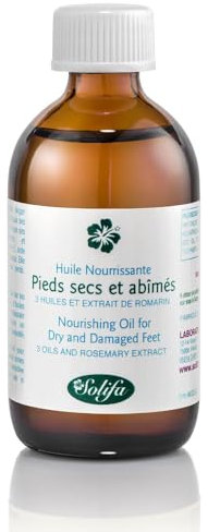 Eurotel Huile Sèche Nourrissante pour les Pieds Secs et Abimés - 3 Huiles Essentielles - 50 ml