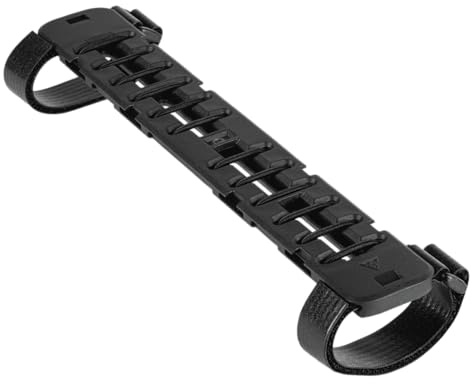 Topeak FastFuel Platform Halterung – Verpflegungshalter für Gels & Riegel, mit Cutter & elastischem Strap, Quick-Release, für Triathlon & Rennrad, Schwarz