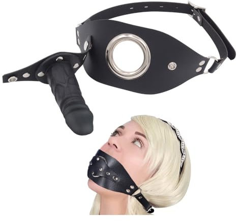 Knebel Mund Extrem Mundknebel Silikon Knebel Mund Frau mit Abnehmbar 10cm Dildo Ball Gag für bdsms Spielzeug Extrem Sklavin…