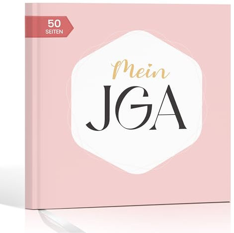 JGA Erinnerungsbuch Rosa, Goodbye Miss Hello Mrs, Mein JGA Buch, 50 Seiten Gästebuch für den Junggesellinnenabschied, Platz für Ideen, Bachelor Hen Party, Wünsche, Fotoalbum, Hochzeit