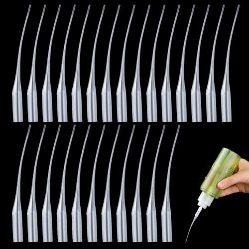 cobee 200 Pcs Micro Glue Tips, Plastic CA Glue Head Extender, Glue Precision Applicator for Arts Crafts, Lab Dispensing, Adhesive Dispensers(7CM)