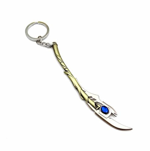 Gaweco Loki's Zepter Schlüsselanhänger Power Wand Schlüsselanhänger Metall Cosplay Zubehör, bronze, 14cm