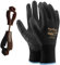 FUZZIO 12 Paar Arbeitshandschuhe Herren, Mechaniker Handschuhe, Gartenhandschuhe Herren, Arbeitshandschuhe Damen Gr 7, Montagehandschuhe, Polyurethan Beschichtung mit Handschuhclip