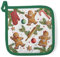 Ambiente Topflappen 20 x 20 cm potholder Baumwolle Lebkuchen Zweige Weihnachtsmotiv Serie Gingerbread Cookies