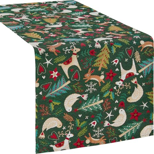 Erwin Müller Tischläufer Gobelin grün Größe 45x140 cm