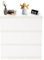 ZZINOKE Kommode, mit 3 Schubladen, 70 cm Breit, Schlafzimmerkommode, Kleinteile, Sideboard, Geeignet für Wohnzimmer, Schlafzimmer, Kinderzimmer, Büro, weiß, 70 cm x 40 cm x 75 cm