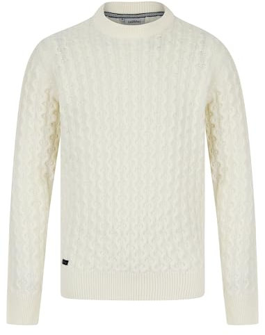 Nonso Wool Blend Chunky Cable Knitted Jumper in Cream - Tokyo Laundry - S