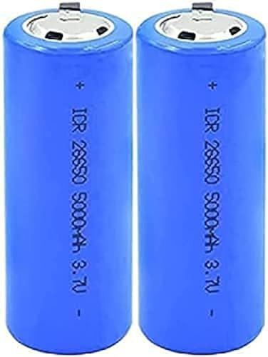 ZWDCVFGK 26650 batería de Litio 5000mah T6 Linterna Ligera Fuerte batería Recargable de 3,7 V batería de Jukebox,Azul