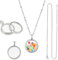 UNICRAFTALE 2 Set Medaillon Anhänger Mit 45cm Halskette Edelstahl Schwimmende Medaillon Anhänger Living Memory Anhänger Halskette 15mm Große Medaillon Anhänger Für Fotorahmen Zur Schmuckherstellung