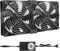 Lot de 2 ventilateurs de 120 mm, ventilateur PC 12 V avec contrôle de vitesse, AC 100-240 V, ventilateur à double roulement à billes, ventilateur axial, ventilateur silencieux pour PC, ordinateur