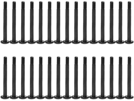 PENCHEAK Lot de 30 vis pour ventilateur de boîtier - Vis de montage pour radiateur - Vis plates pour tête taraudeuse - Pour refroidissement à eau - Vis de montage pour ventilateur